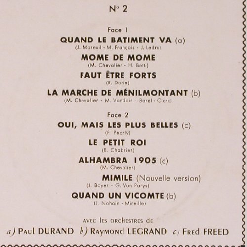 Chevalier,Maurice: Rendez-vous a Paris avec 2, m /vg+, Decca (133.597), D Typ: 10" Best.-Nr.: Y8012 Preis: 6,00 Euro