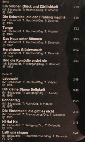 Becaud,Gilbert: Ein bißchen Glück & Zärtlichkeit, EMI (C 062-13051), D,m-/vg+ Typ: LP Best.-Nr.: Y8335 Preis: 6,00 Euro