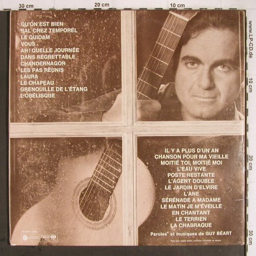 Guy Beart: Chansons D'Avant-Hier et D'Apres.., Disques Temporel (GB 00007/8), F, Foc, 1973 Typ: 2LP Best.-Nr.: Y9462 Preis: 7,50 Euro