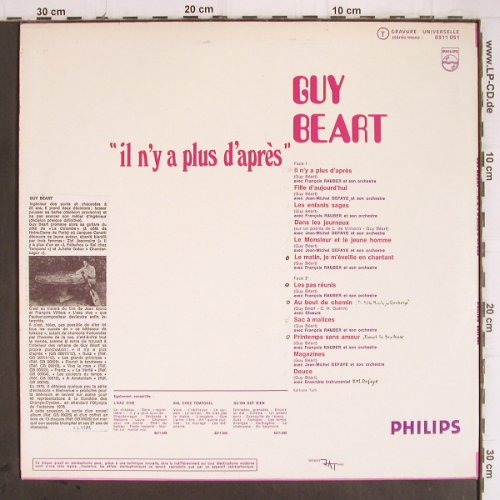 Guy Beart: il n'y a plus d'apres, woc,stoc, Philips (6511 051), F, 1970 Typ: LP Best.-Nr.: Y9463 Preis: 5,00 Euro