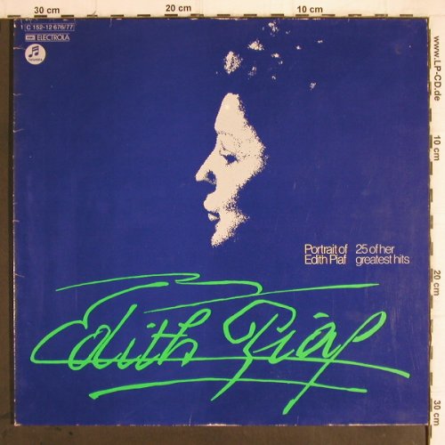 Piaf,Edith: Portrait Of-25 Of Her Greatest Hits, EMI Columbia(C 152-12676/77), D, Foc,  - 2LP - Y9470 - 7,50 Euro