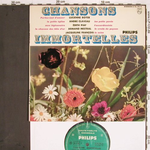 V.A.Chansons Immortelles: Lucienne Boyer... Armand Mestral, Philips(B 76.541 R), F,  - 10inch - Y9478 - 6,00 Euro
