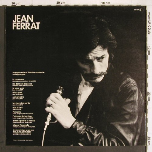 Ferrat,Jean: Same, Barclay (80.427), F, 1971 Typ: LP Best.-Nr.: Y9490 Preis: 7,50 Euro