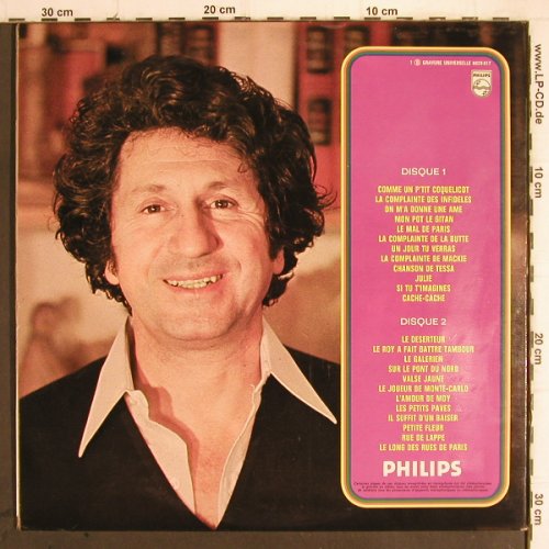 Mouloudji: Les grandes chansons de, Foc, Philips(6620 017), F,  - 2LP - Y9492 - 9,00 Euro