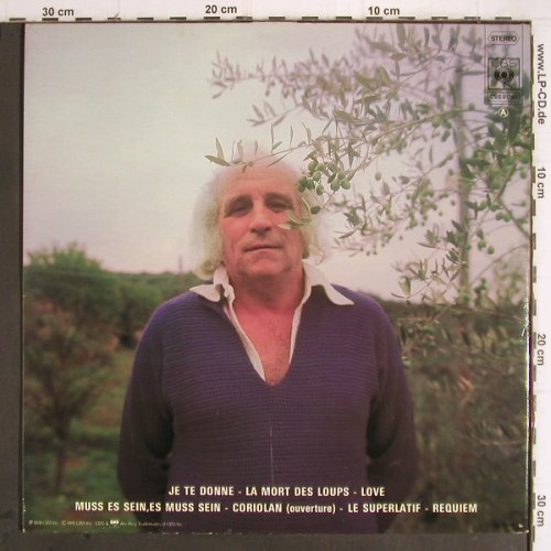 Ferre,Leo: je te donne, Foc, stoc, m-/vg+, CBS (CBS 81 750), F, 1976 Typ: LP Best.-Nr.: Y9547 Preis: 6,00 Euro