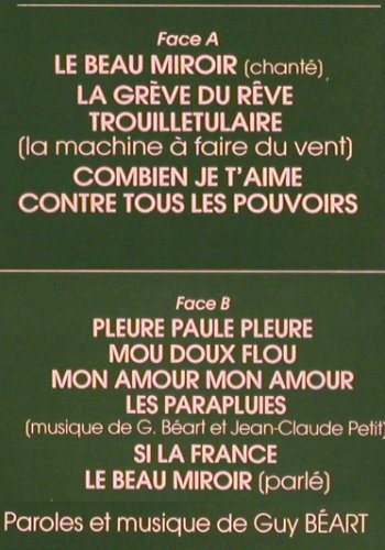 Guy Beart: Same(Contre tous les pouvoirs...), Disques Temporel (GB 00029), F, 1981 Typ: LP Best.-Nr.: Y9594 Preis: 6,00 Euro