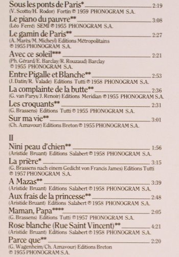Patachou: Edition La Chanson Vol.X, Philips(9198 369), D, Ri,  - LP - Y9644 - 6,00 Euro