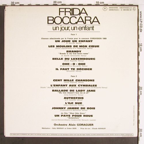 Boccara,Frida: un jour,un enfant, Philips (844.949 BY), F, 1969 Typ: LP Best.-Nr.: Y9662 Preis: 7,50 Euro