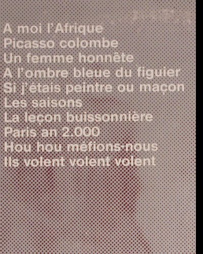 Ferrat,Jean: A Moi L'Afrique,Une FemmeHonnete, Barclay,(11)Foc,woc (598.011), F,m-/vg+, 1980 Typ: LP Best.-Nr.: Y9802 Preis: 6,00 Euro