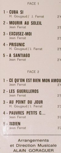 Ferrat,Jean: Same, Foc, Barclay (80 360), F, stoc, 1967 Typ: LP Best.-Nr.: Y9804 Preis: 9,00 Euro