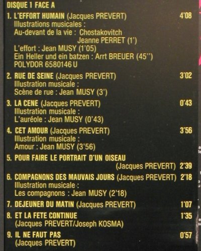 Reggiani,Serge: Poetes 2 et 3,Paroles,Prevert, Foc, Polydor(2675 096), F,  - 2LP - Y9839 - 9,00 Euro