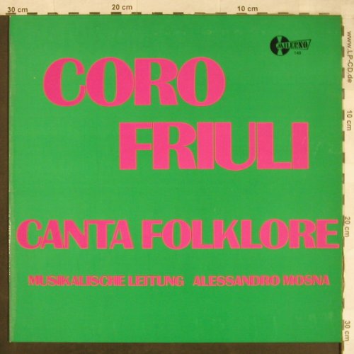 Coro Friuli: Canta Folklore (Köln), Milerno(148), ,  - LP - H1544 - 6,00 Euro