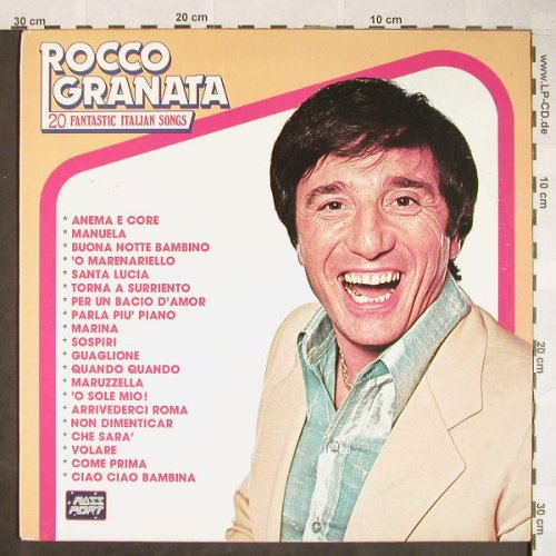 Granata,Rocco: 20 Fantastic Italian Songs, Pass Port(LPPS 11.124), I, 1981 - LP - H52 - 5,00 Euro