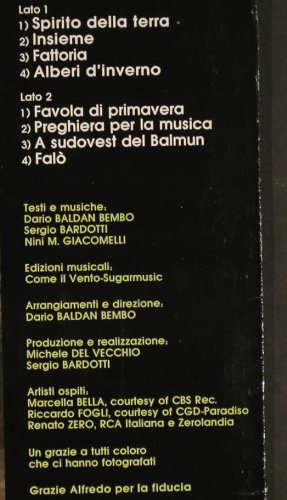 Baldan Bembo,Dario: Spirito della Terra, vg+/vg+, Ariola(205 186-320), A, 1982 - LP - H6457 - 4,00 Euro