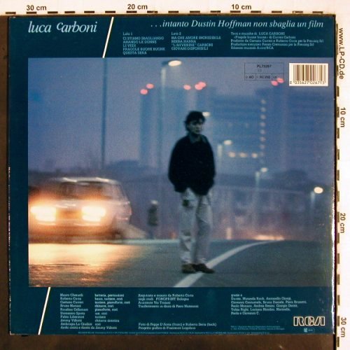 Carboni,Luca: ...instanto Dustin Hoffman non sbag, RCA (PL70267), D, 1984 Typ: LP Best.-Nr.: V3253 Preis: 9,00 Euro