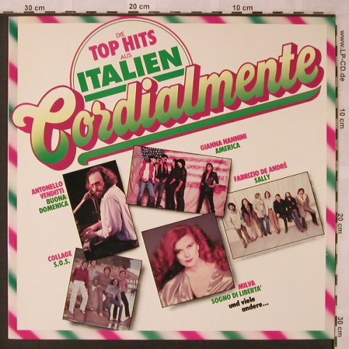 V.A.Cordialmente Italia: Die Top Hits aus..Nannini...Magnum, Metronome(0060.315), D,  - LP - X2584 - 5,00 Euro