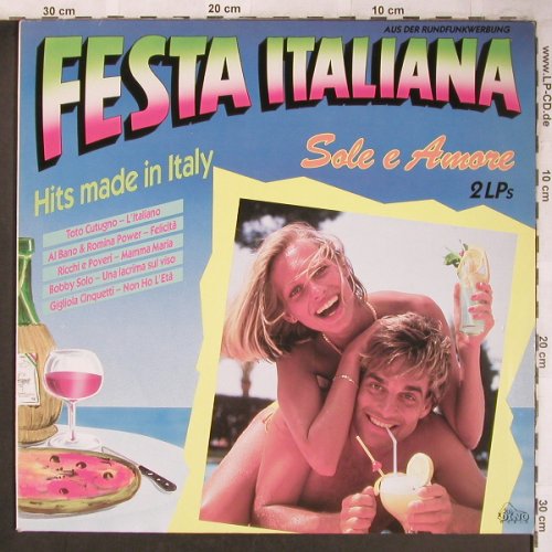 V.A.Festa Italiana-Hits Made i.Ital: Toto Cutugho..Jimmy Fontana, Dino(DLP 9030320), D, 1991 - 2LP - X4762 - 5,00 Euro