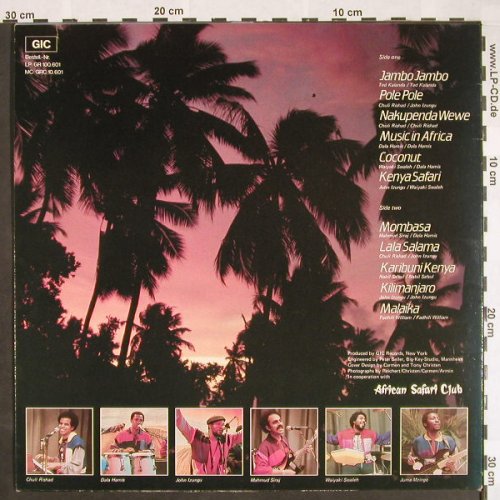 Safari Sound Band: The Best of African Songs, GIC(GR 100.601), D, 1984 - LP - F9616 - 5,00 Euro