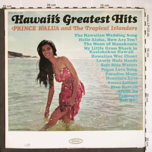 Prince Kalua & t. Tropical Islandes: Hawaii's Greatest Hits, m-/vg+, Epic(LN 24055), US, Mono,  - LP - F9658 - 6,00 Euro