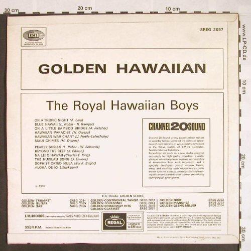 Royal Hawaiian Boys: Golden Hawaiian, vg+/vg+, Regal(SREG 2057), UK,  - LP - F9659 - 4,00 Euro