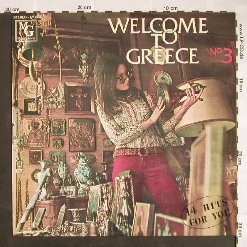 V.A.Welcome To Greece No.3: Mrs.Georgina,Themis Zervas...14 Tr., Margophone(MARGO 8033), GR,  - LP - F9694 - 5,50 Euro