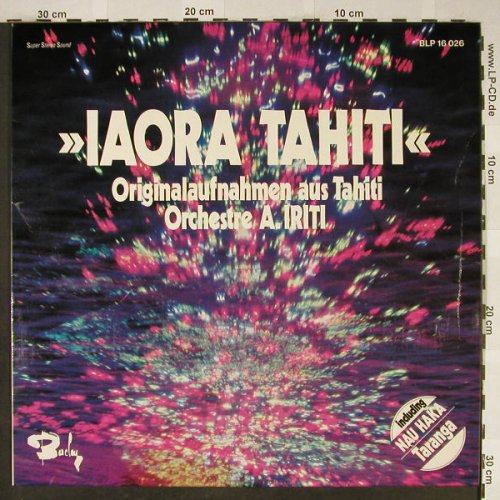 Iaora Tahiti-Orch.Arthur Iriti: Originalaufnahme aus Tahiti, Barclay(BLP 16 026), D, 1971 - LP - H1987 - 6,00 Euro