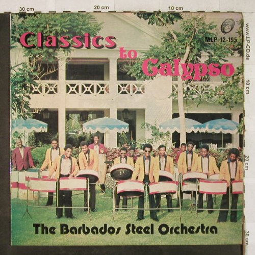 Barbados Steel Orchestra: Classics to Calypso, vg+/m-, Melodise(MLP 12-195), woc,  - LP - H3557 - 5,00 Euro
