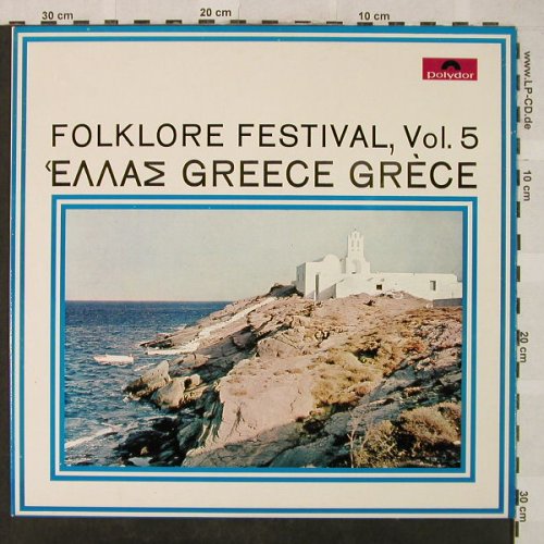 V.A.Folklore Festival: Vol. 5 - Greece 11Tr.-G.Zambetas, Polydor Intern.(84 029), D, 1965 - LP - H5089 - 5,50 Euro