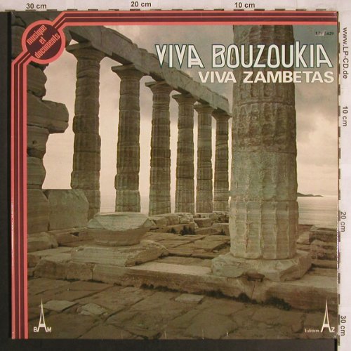 Viva Bouzoukia: Viva Zambetas,Foc, BM(BAM LD 5429), F,  - LP - X4106 - 6,50 Euro