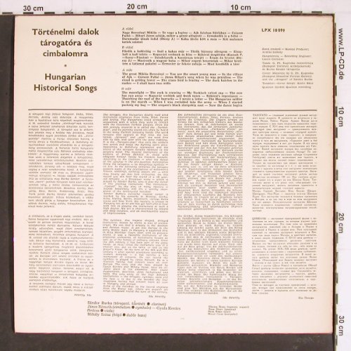 Törtenelmi Dalok Rarogatora es Cimb: Hungarian Historical Songs, Qualiton(LPX 10 099), H, 1967 - LP - Y7635 - 7,50 Euro