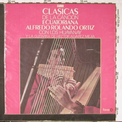 Ortiz,Alfredo Rolando: Clasicas de la Cancion Ecuatorriana, Famoso(ELDF-1023), Ecuador, 1980 - LP - E4982 - 7,50 Euro