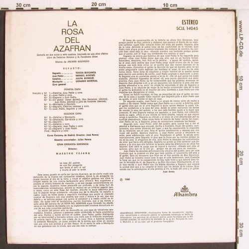 La Rosa Del Azafran: Shaw,Romero-F. & Guerrero, Alhambra(szll-14045), E, 1975 - LP - F5791 - 6,00 Euro