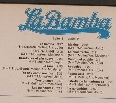 Molina,Olivia: La Bamba, EMI(C 056-29 534), D, 1974 - LP - F6196 - 6,00 Euro