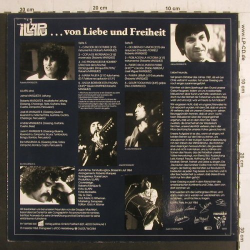 Illapu: ...von Liebe und Freiheit, m-/vg+, Messidor/Pläne(115919), D, 1984 - LP - F6546 - 5,00 Euro