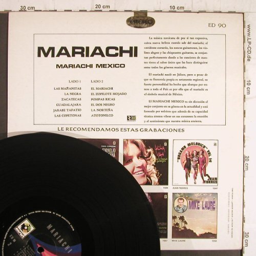 Mariachi: Mariachi Mexico, Musart(ED 90), Mexico,  - LP - F8445 - 6,00 Euro