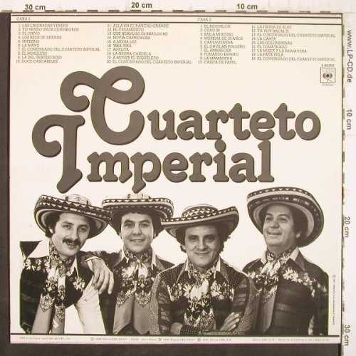 Mas Continuados con el: Guarteto Imperial, CBS(S 85250), E, 1981 - LP - F8978 - 6,00 Euro