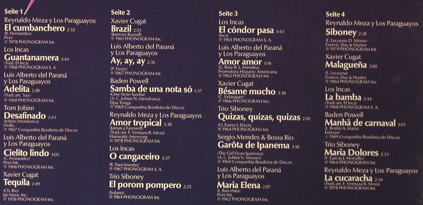 V.A.Fiesta Südamericana: 24 Welthits aus Südamerika, Foc, Philips(6686 013), D, Ri,  - 2LP - H2547 - 6,00 Euro