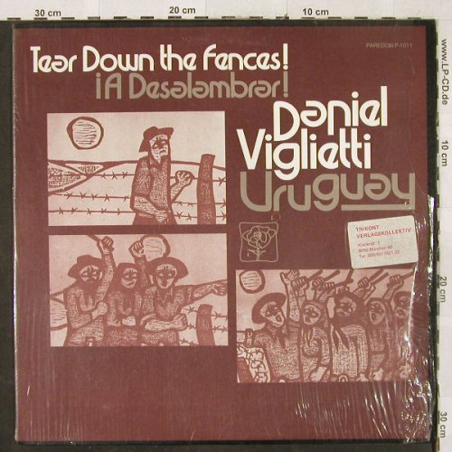 Viglietti,Daniel: Uruguay, Tear down the Fences!, Paredon Rec.(P-1011), US, 1973 - LP - H3253 - 7,50 Euro