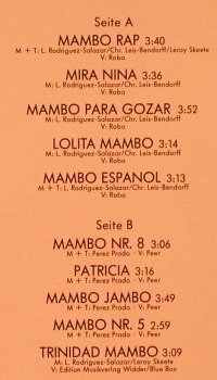 Rodriguez,Jose & his Manbo Orch.: Mambo Dancing'89, Widder(572 062 AH), D, 1988 - LP - H3536 - 5,50 Euro