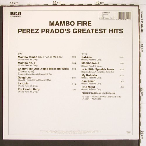 Prado,Perez: Mambo Fire - Greatest Hits, RCA(NL 89718), D, 1979 - LP - V1034 - 6,00 Euro