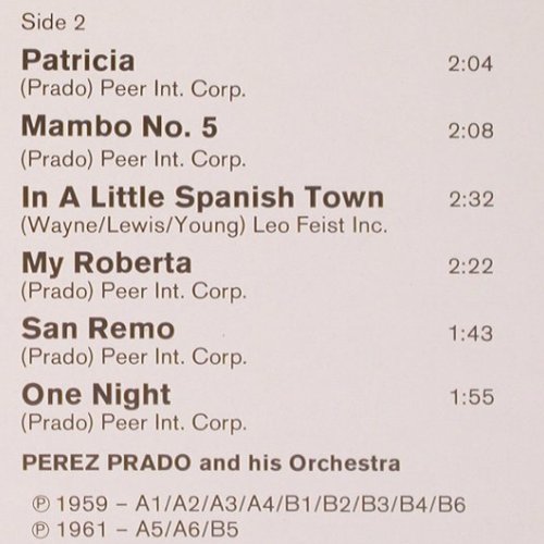 Prado,Perez: Mambo Fire - Greatest Hits, RCA(NL 89718), D, 1979 - LP - V1034 - 6,00 Euro