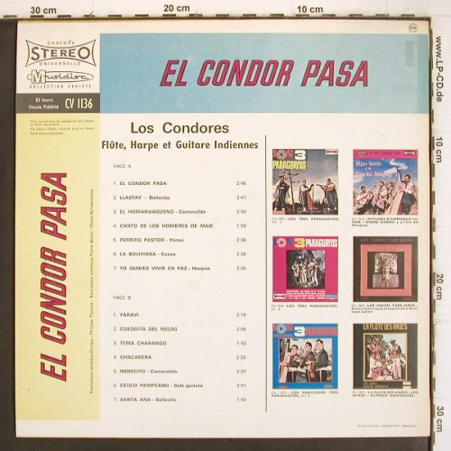 Los Condores: El Condor Pasa, Musidisc(CV 1136), F, 1978 - LP - V1073 - 7,50 Euro