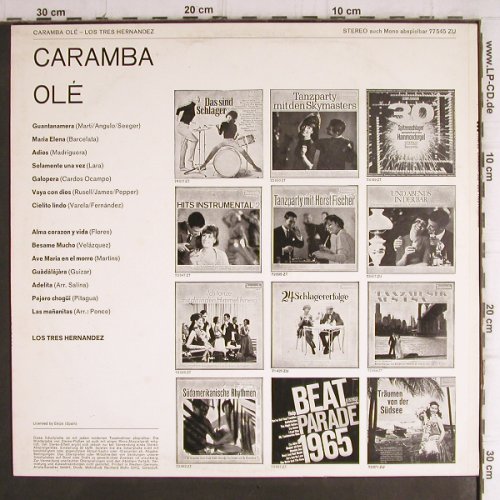 Los Tres Hernandez: Caramba Ol, Baccarola(77 545 ZU), D,  - LP - V1308 - 7,50 Euro