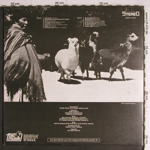 Los Chaskis de Bolivia: Live - in Holzbüttgen/Neuß, Foc, Falk Musik(197.701), D, 1977 - LP - V1311 - 9,00 Euro