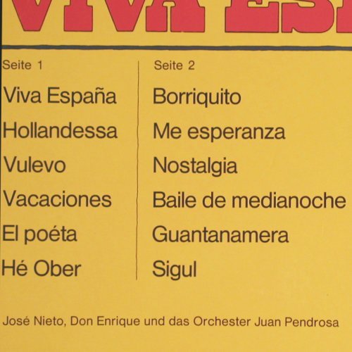 V.A.Viva Espana: Jose Nieto, Don Enrique & Orch..., Europa(E 1004), D, 1973 - LP - V1569 - 4,00 Euro