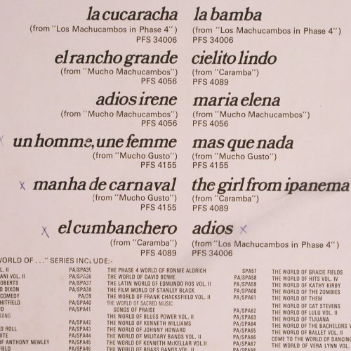 Los Machucambos: The phase 4 world of, woc, Decca(SPA 144), UK, 1971 - LP - V1608 - 7,50 Euro