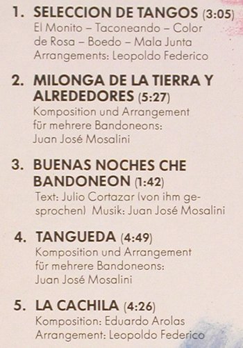 MosaliniJuan Jose: Buenas Noches Che Bandoneon, Eigelstein(6.25464 AP), D, 1983 - LP - V161 - 7,50 Euro