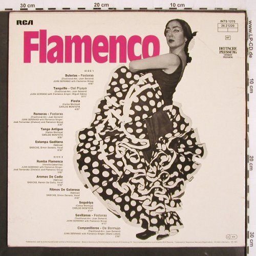 V.A.Flamenco: Juan Serrano, Montoya, 12 Tr., RCA (INTS 1270), D, 1971 Typ: LP Best.-Nr.: V3703 Preis: 7,50 Euro