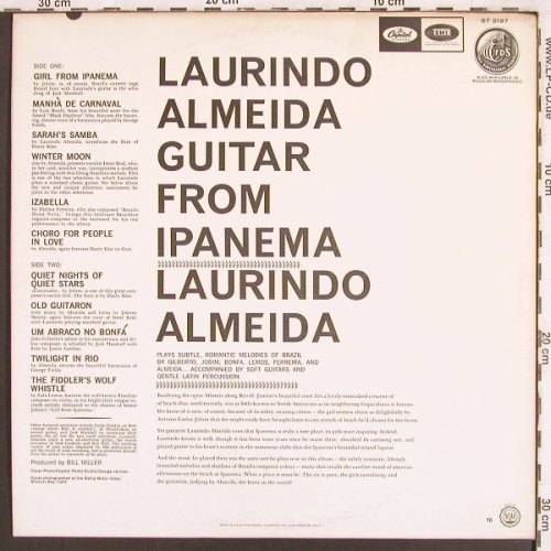 Almeida,Laurindo: Guitar from Ipanema, Capitol(ST 2197), US, 1964 - LP - X3241 - 15,00 Euro