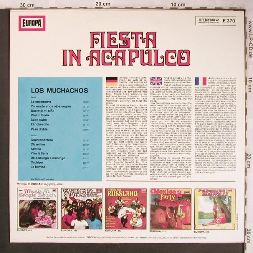 Los Muchachos: Fiesta in Acapulco, Europa(E 370), D,  - LP - X4501 - 5,00 Euro